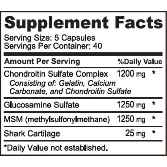 Chondroitin 1200 with Shark Cartilage 200 capsules