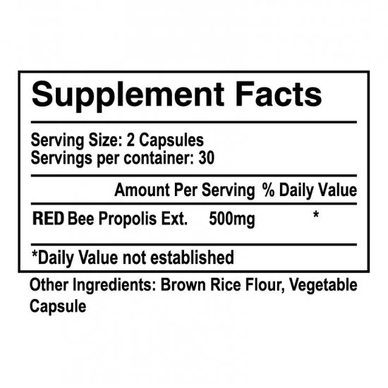 100% Red Propolis Enriched with Formononetin & Flavonoids 17mg